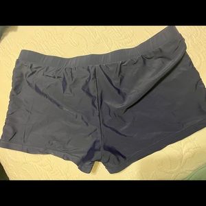 Navy boy short swim bottoms